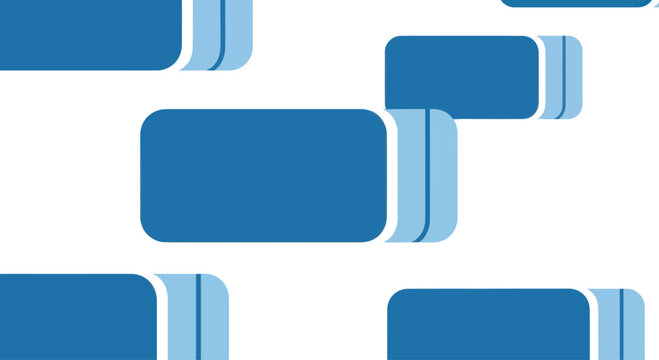 Blue Rounded Rectangles Pattern Seamless Background