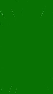 Creative Graphic Animation Template, Social Media Clips, Abstract  Light Ray Motion Background with Dynamic Zoom Burst Animation, Fast motion effect, phone screen green background. 4k video