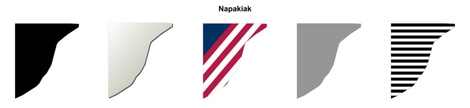 Napakiak (Alaska) blank outline map