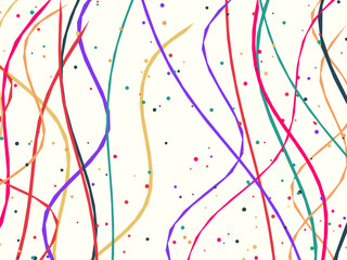 Fototapeta premium Colorful Party Streamers Celebration Background