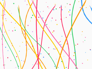 Fototapeta premium Vivid Party Streamers Colorful Fun Background