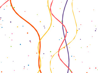 Fototapeta premium Vivid Party Streamers Colorful Fun Background
