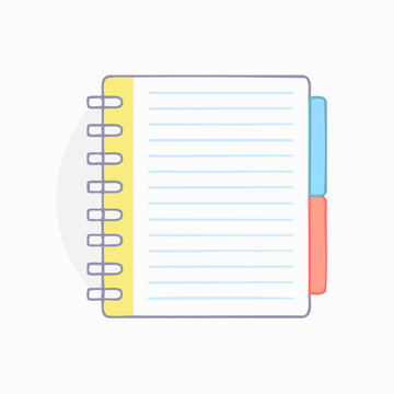 Spiral Notebook with Lined Pages and Tabs