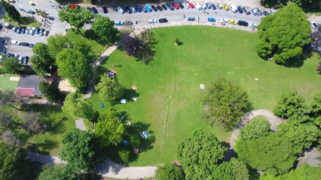 Parco del Valentino Turin Aerial 4K