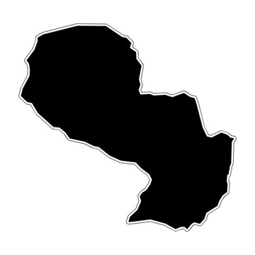 Paraguay Country Map Icon
