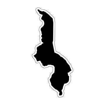 Malawi Country Map Icon