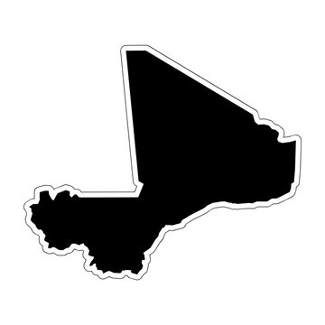 Mali Country Map Icon