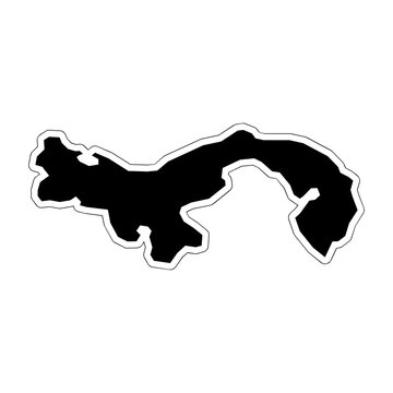 Panama Country Map Icon