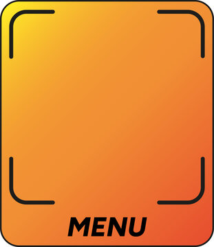 Digital menu QR code placeholder for restaurants.