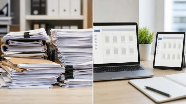 Paper bureaucracy and digital document