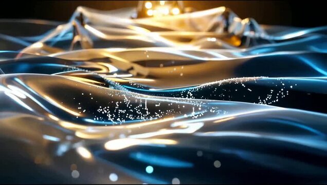 Abstract Data Flowing Waves of Light Particles