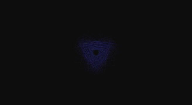 Abstract blue geometric rotation motion animation background, for digital