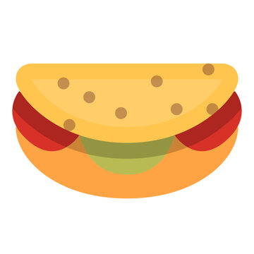 vector illustration of taco