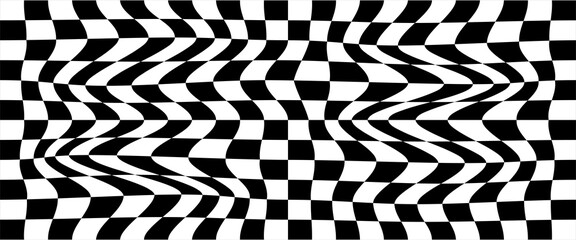 Obraz premium Race flag grunge background, car rally or motocross finish flag with vector checker pattern. Grunge race flag for car racing sport or bike speedway, motorsport