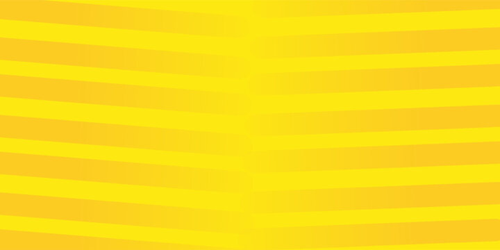 Modern futuristic graphic abstract background. Yellow background with stripes. Bright poster texture design, vector