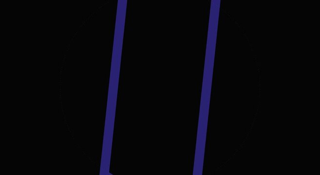 Abstract geometric shape animation with dynamic color changing lines animation