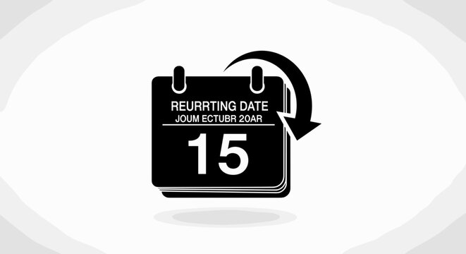 Repeating date calendar page turning.