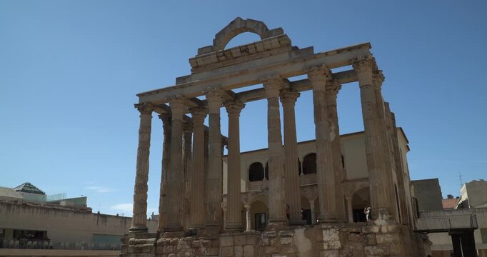 The Temple of Diana in M&eacute;rida, Spain