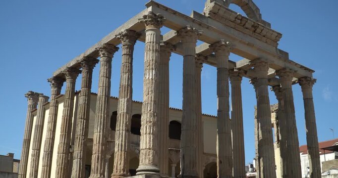The Temple of Diana in M&eacute;rida, Spain