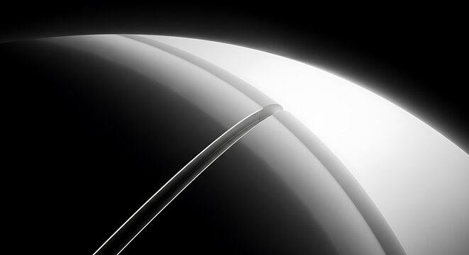 Abstract monochrome planet surface with circular rings space concept abstract monochrome astronomy celestial
