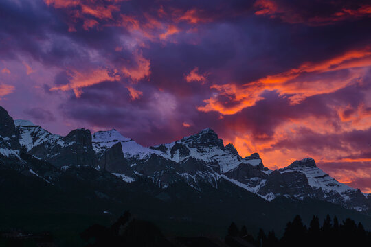 Fire Above the Rockies 3x4