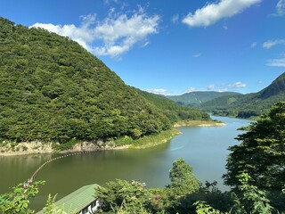 Fototapeta premium lake and mountains