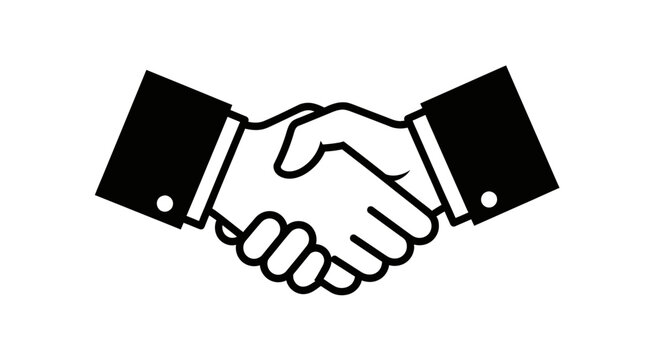 Business Handshake Icon: Agreement, Partnership, Deal