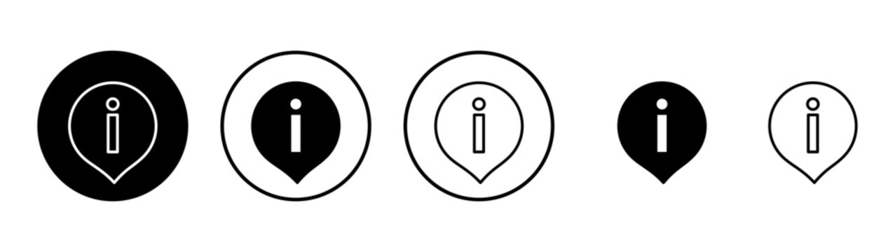 Information sign icon vector. about us sign and symbol. question mark icon