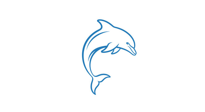 Dolphin jumping out of water.