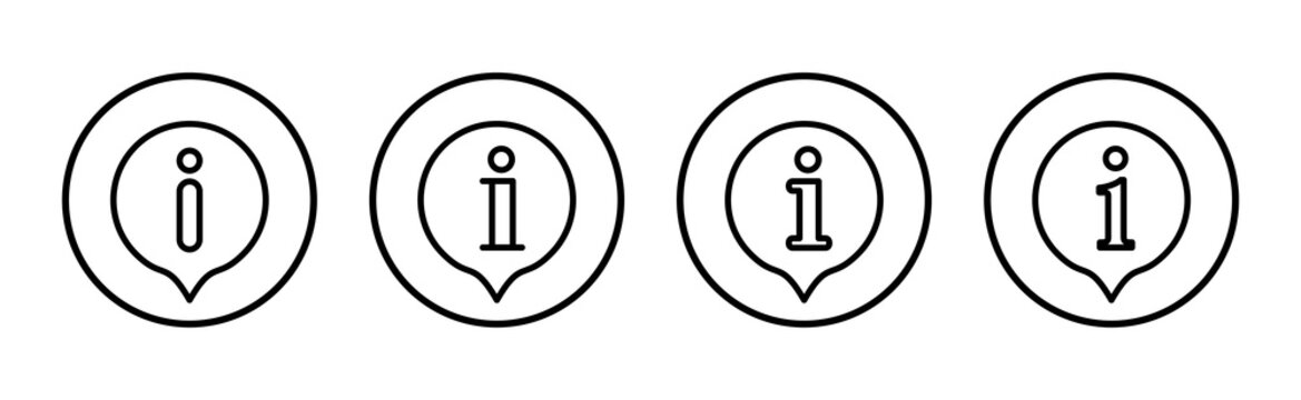 Information sign icon vector illustration. about us sign and symbol. question mark icon