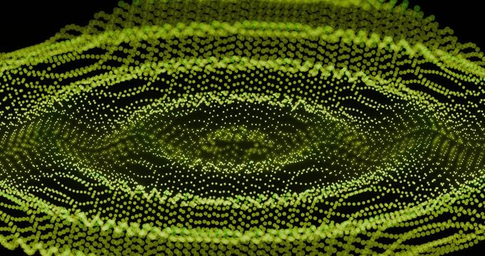 Abstract Green Halftone Dots Texture Background looping animation