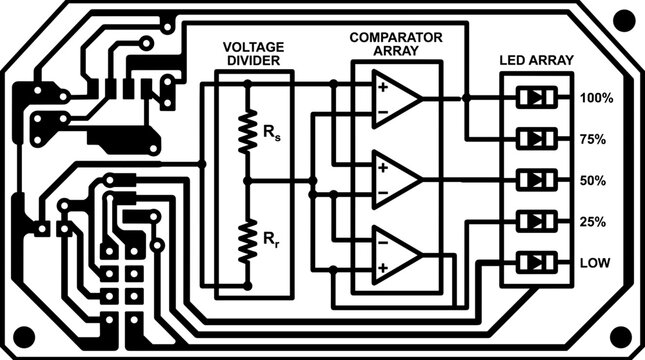 Electronic Circuit Board Diagram Schematic.