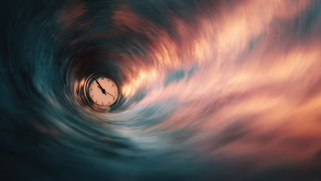 Clock in Time Tunnel