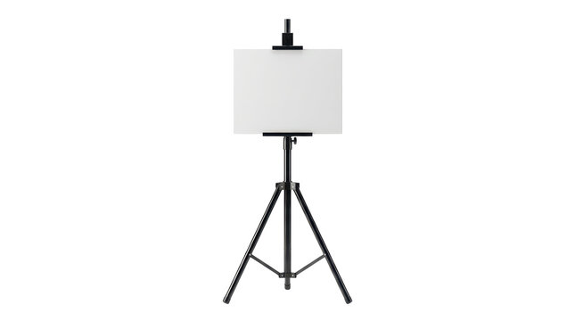 Adjustable Tripod Easel with Blank Canvas for Painting Studio Setup