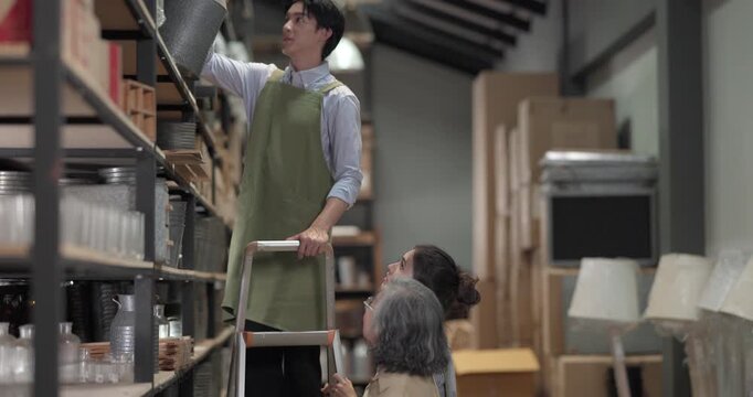 Family Business Owner,  Mother Teaching Warehouse Inventory Management