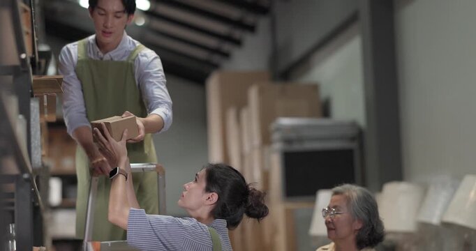 Family Business Owner,  Mother Teaching Warehouse Inventory Management