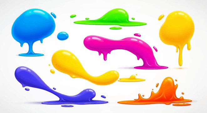Colorful Goo Splatters
