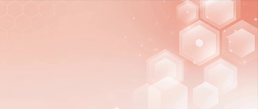 Soft hexagon medical healthcare technology abstract background minimal gradient pastel geometric digital hexagon clean modern template light innovation science laboratory clinical serene texture