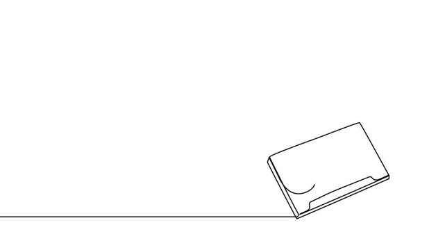 Continuous one line cassette tape audio music drawing love mixtape. Audio tape  cassette song heart vector isolated simple record old drawn jazz party art hand magnetic player sound classic doodle 80s