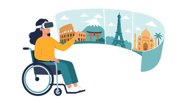 Portrait of a Person in a Wheelchair.