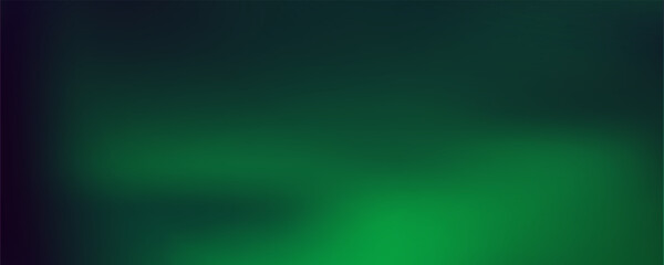 Fototapeta premium Abstract green aurora light background with grainy texture, ethereal glowing wave on dark backdrop, atmospheric neon gradient blur for cinematic overlay and modern design