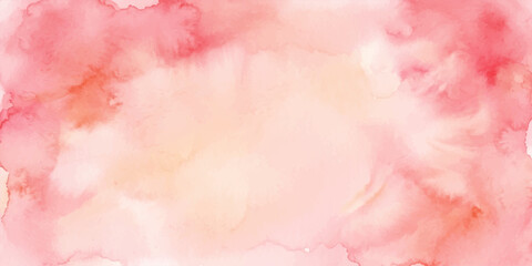 Fototapeta premium Pink abstract watercolor background with soft pastel texture and grunge paper paint splash design with light cloud and ink artistic wallpaper style