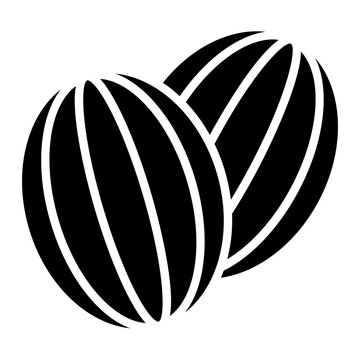 jawbreaker glyph icon. large round striped jawbreaker ball candy. hard candy and sweet treat. food and children