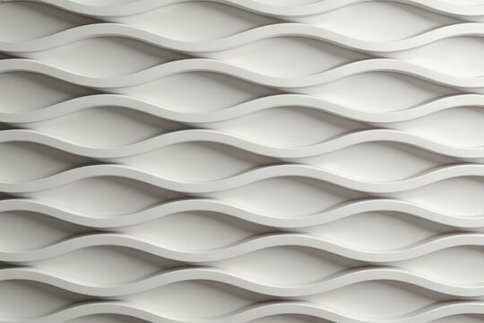 parametric. Seamless 3D white parametric wave wall texture with shadow. modern office, interior design, designed for architectural rendering and tech wallpapers.