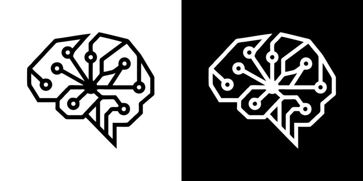 Abstract representation of a digital brain with interconnected nodes and circuits, symbolizing artificial intelligence and neural networks