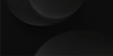 Abstract dark space background with circular moon and planet galaxy design in black and white style © Shayada Munia