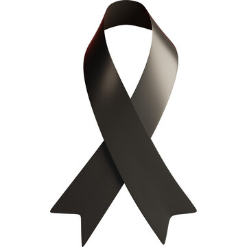 Black Ribbon Symbol of Mourning