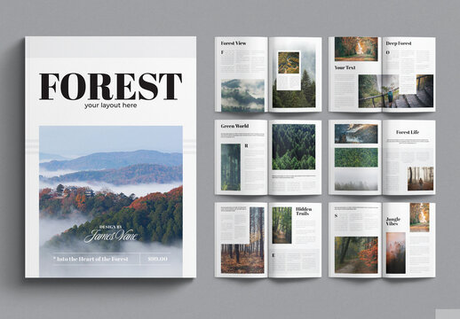 Forest Magazine Template