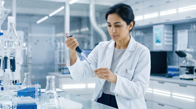 Science Lab Research Day - Research Leaders Reviewing Laboratory Equipment