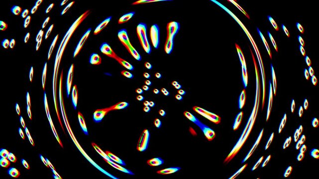 Creepy pixel art style eyeballs animation